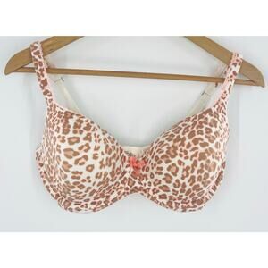 Body by VICTORIA Leopard Print Lined Demi Bra Victoria’s Secret Bra 34DD